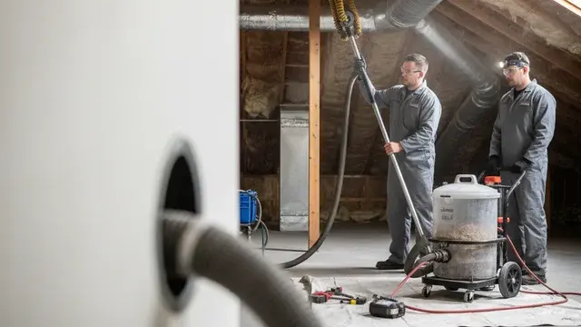 HVAC duct cleaning to remove contamination and improve air quality